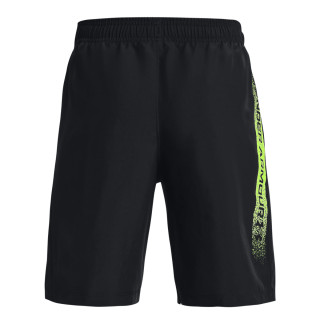 UA WOVEN GRAPHIC SHORTS-BLK
