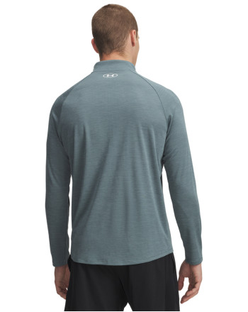 UA TECH TEXTURED 1/2 ZIP 