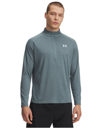 UA TECH TEXTURED 1/2 ZIP 