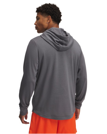 UA RIVAL TERRY LOGO HOOD 