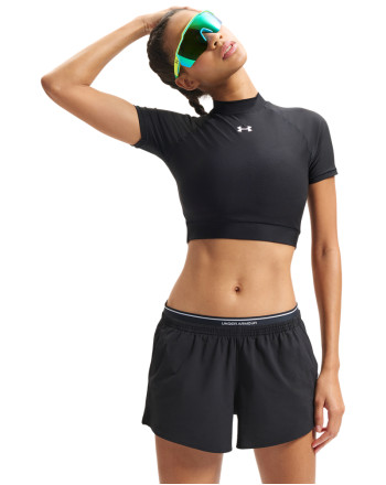 HEATGEAR CROP MOCK SS 