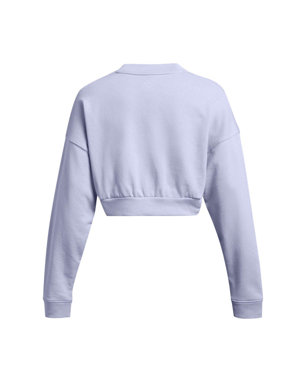 UA RIVAL TERRY OS CROP CRW