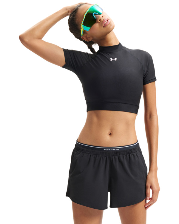 HEATGEAR CROP MOCK SS 