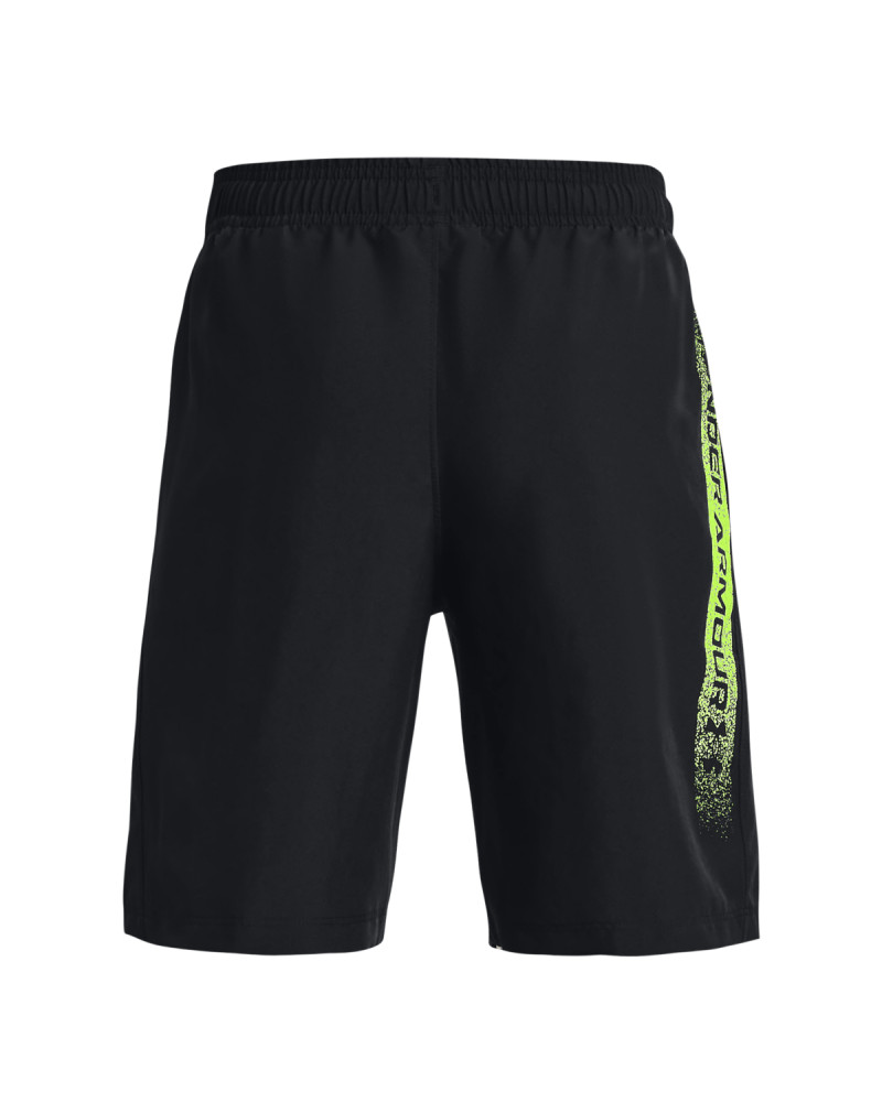 UA WOVEN GRAPHIC SHORTS-BLK