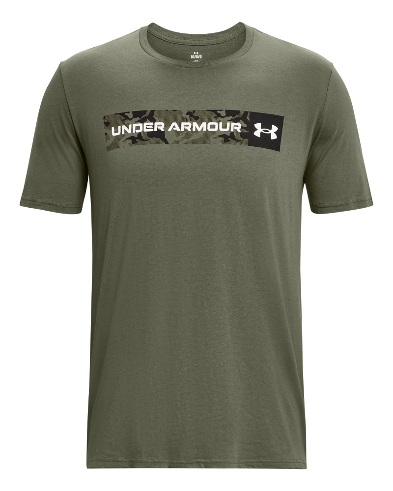 UA CAMO CHEST STRIPE SS
