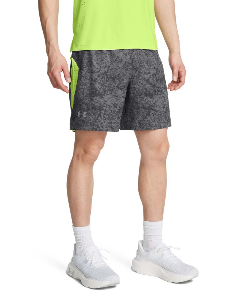 UA LAUNCH PRO 7 PRINTED SHORTS