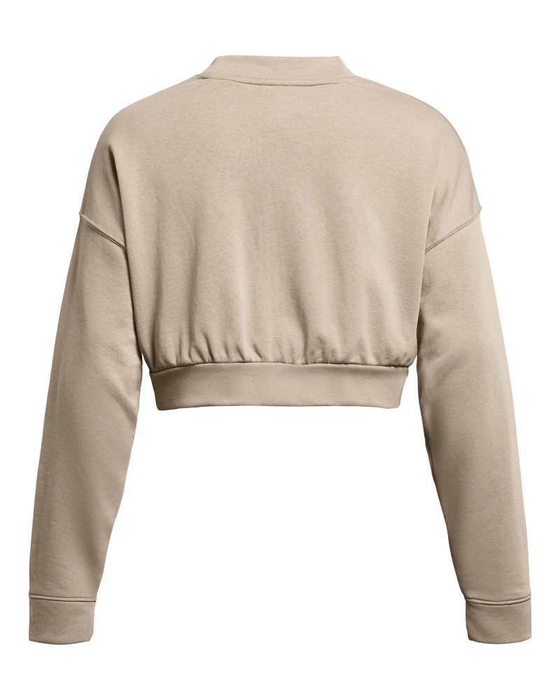 UA RIVAL TERRY OS CROP CRW