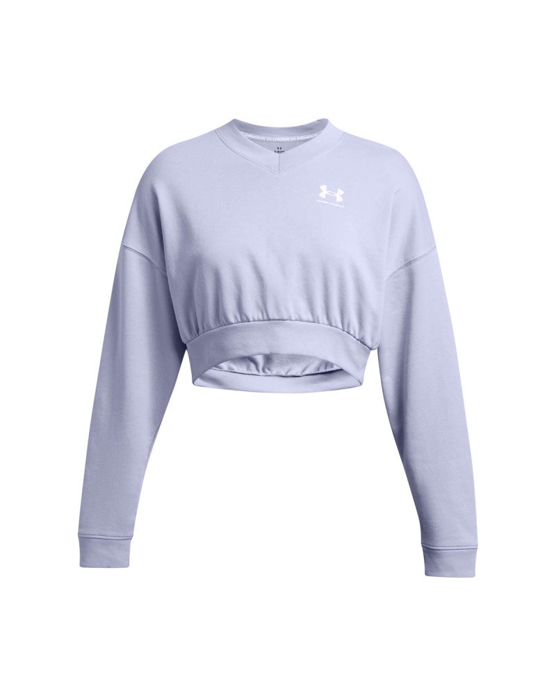 UA RIVAL TERRY OS CROP CRW