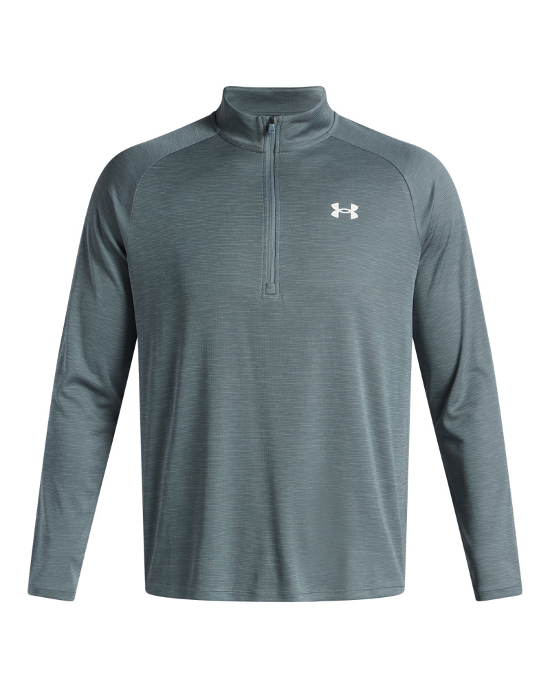 UA TECH TEXTURED 1/2 ZIP 
